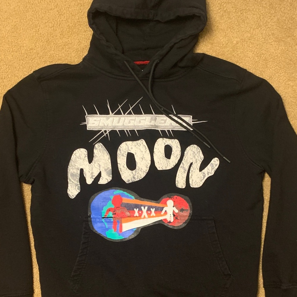 Smugglers Moon Graphic Black Men's Hoodie XL